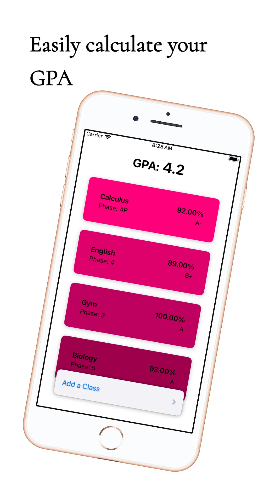 GPA Calculator for CSW screenshot 1