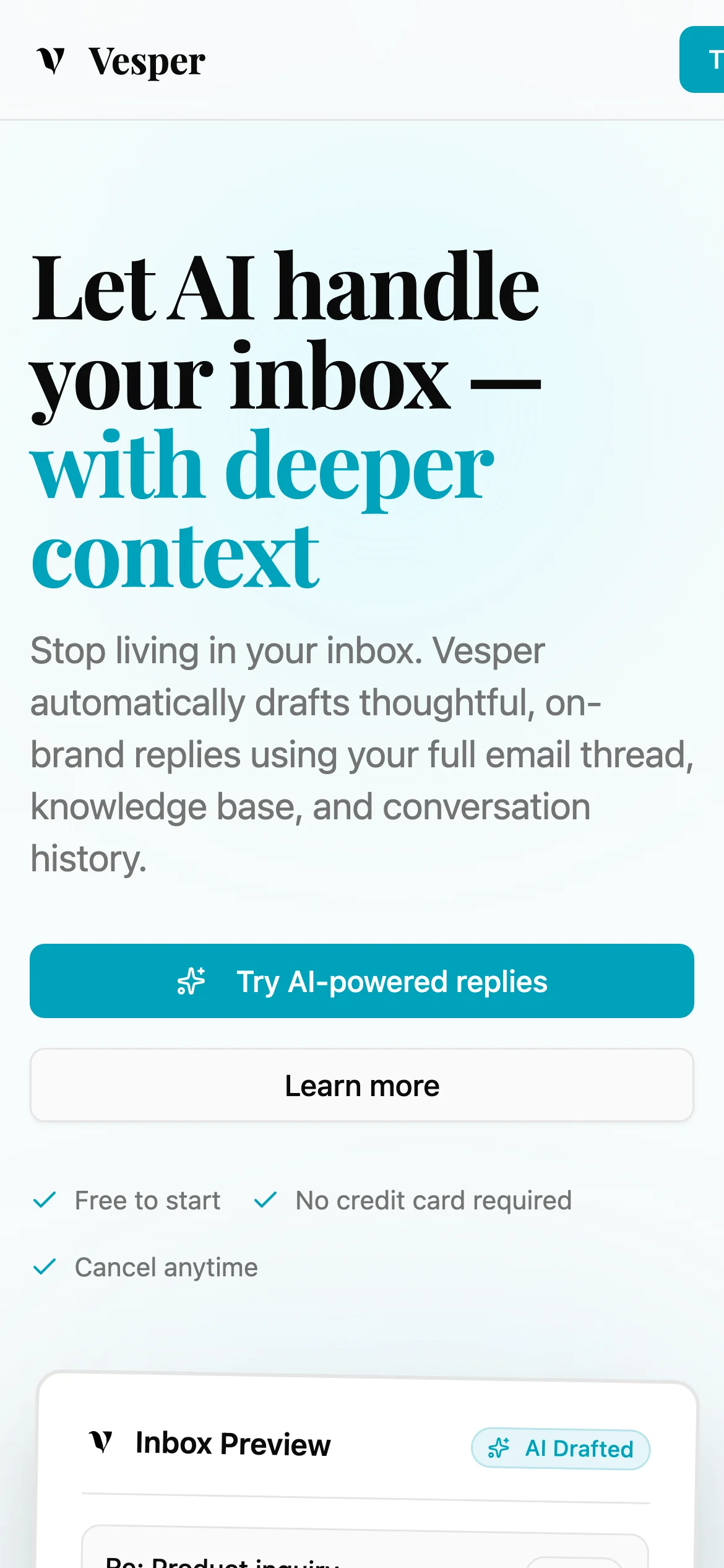 Vesper screenshot 3